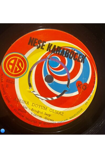 Plakantik Neşe Karaböcek - Son Hatıra / Aşkına Doyum Olmaz (As Plak 45'lik)