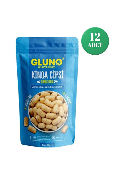 Gluno Glutensiz Kinoa Cipsi Çörek Otlu 35g x 12 ADET