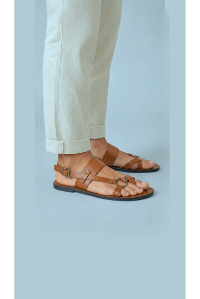 Bostini Sandals Tarz Stil Hakiki Deri Kösele Erkek Bodrum Sandaleti