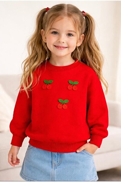 bahar uğurlu سترة أطفال مطبوعة بنقش الكرز++