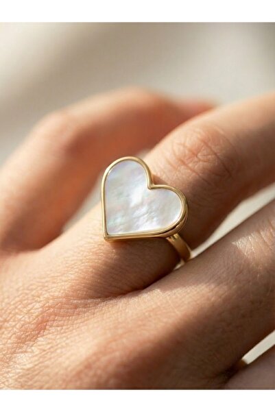 Candy Nuveria Zarafet Kalbi - Altın Kaplama Mineli Kalp Şeklinde AYARLANABİLİ...