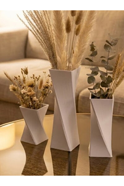 Leerybee Set de vaze cu design inovator din 3 piese - Seria de artă modernă I...