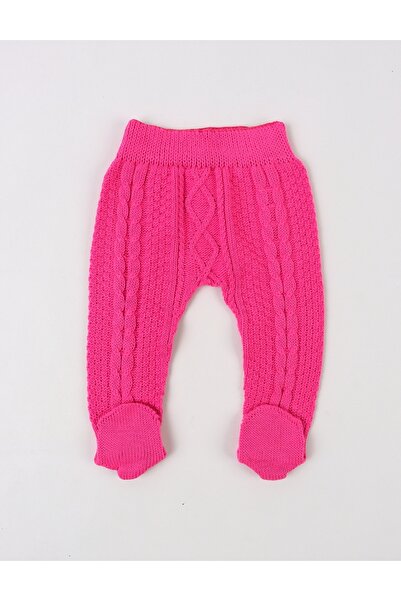 MiniKids Knitted pants with booties Denis ciclam 68 (3-6 months)