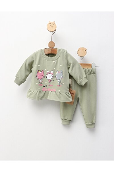 MiniKids Compleu Let s Dance, verde inchis 80 (9-12 luni)