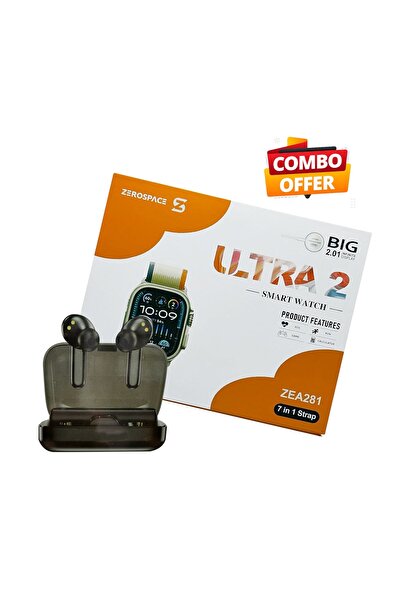 ZERO SPACE 2PC COMBO- 1 PC Zerospace Ultra Smart Watch & 1 PC Earphone