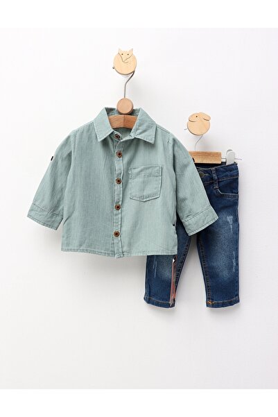 MiniKids Costumas elegant Carol, model verde 68 (3-6 luni)