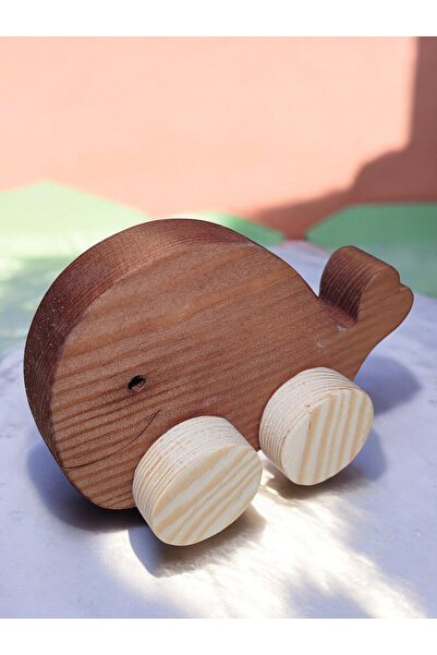 websunday لعبة خشبية على شكل حوت، لعبة طبيعية مصنوعة يدويًا