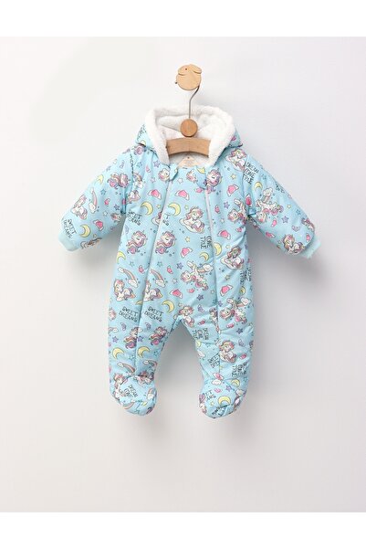 MiniKids Sweet Dreams Unicorn Jumpsuit, Blue 80 (9-12 months)