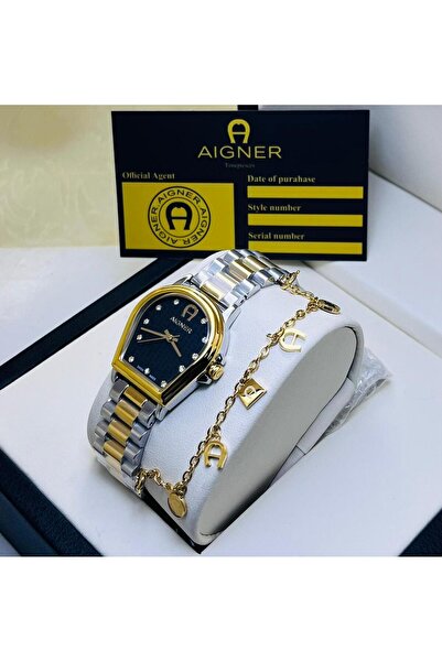 Aigner iساعة اقنر فاشن النسائية مع الملحقات