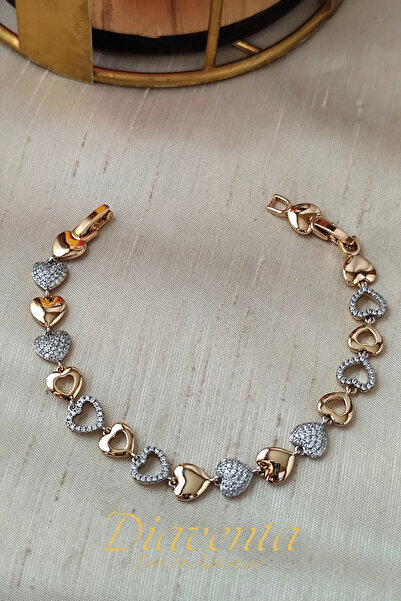 DİAVENTA TAKI VE AKSESUAR Xuping Vip Heart Model Bracelet Xuping Rose Gold Br...
