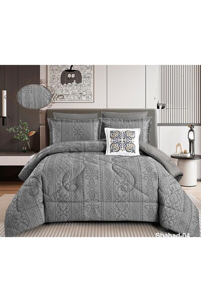 alzawia Summer double bedsheet set, 6 pieces, new design