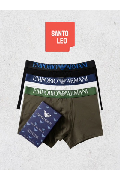 SANTO LEO Anti-Sweat Boxed 36/1 Sup Men's Boxer – Pack of 3 |   All-Day Comfo...