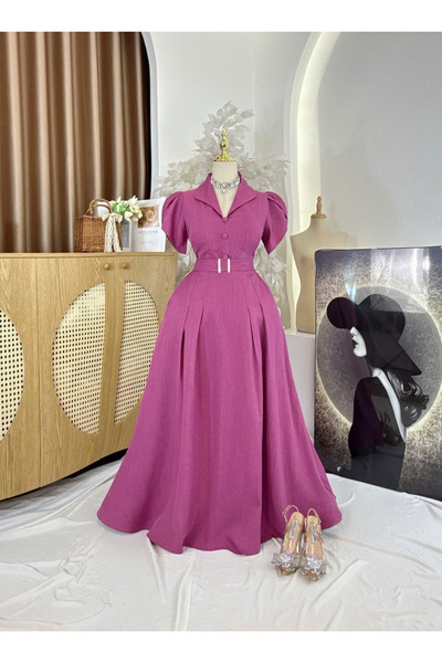 Gorgeousyang Trends Formal Maxi Dress Overlap Sleeves