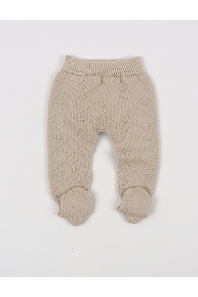 MiniKids Knitted pants with boots Ianis cream 80 (9-12 months)