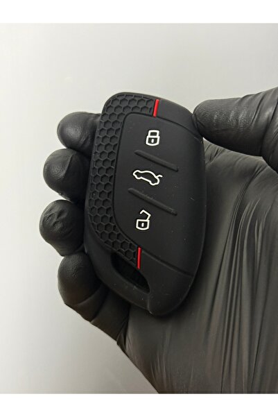 Mavi Keys غطاء حماية لمفتاح التحكم عن بعد ذو 3 أزرار من Mg Hs Zs باللون الأحمر