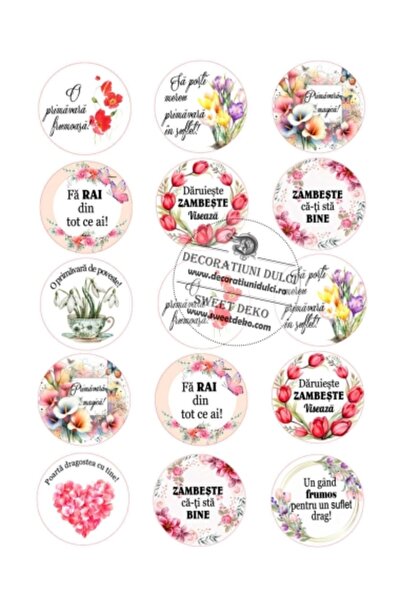 Decoratiuni Dulci Martisoare magice | imagine comestibila - Decupat