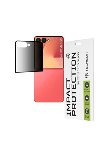Techsuit Samsung Galaxy Z Flip 7 111 D Privacy Full Glue, negru