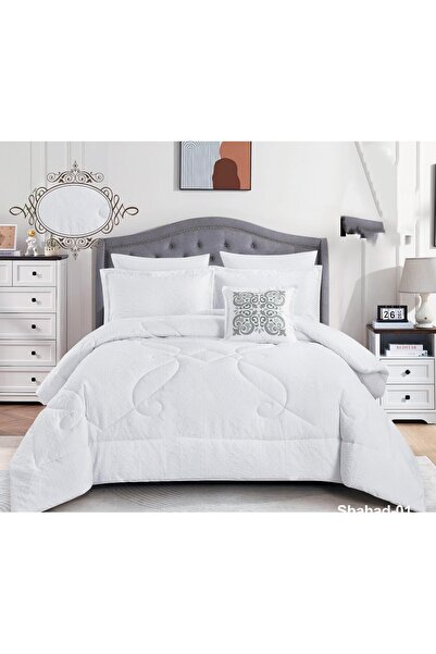 alzawia Summer double bedsheet set, 6 pieces, new design