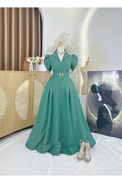 Gorgeousyang Trends Formal Maxi Dress Overlap Sleeves