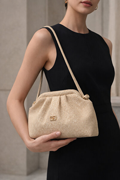 LikeMoon Γυναικεία τσάντα με λουράκι ώμου, δερμάτινο clutch, χρυσό πορτφόλιο ...