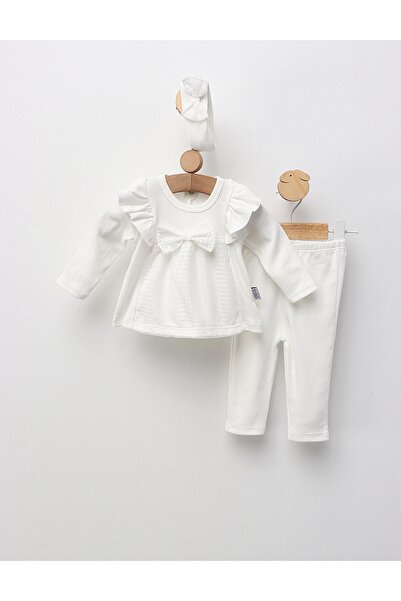 MiniKids Costumas 3 piese, Zara, model alb 74 (6-9 luni)