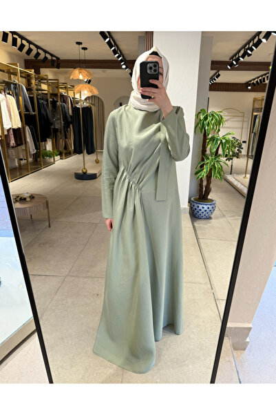 HİLAL OĞUZKAN Hilal Oğuzkan- Önü Çapraz Büzgülü Elbise