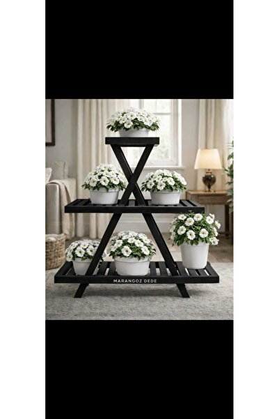 KOVANCI MARANGOZ DEDE AHŞAP SAKSILIK SAKSI STANDI DEKORATİF RAF DÜZENLEYİCİ