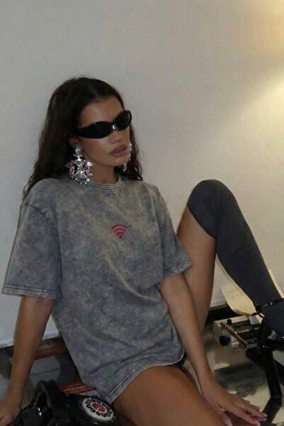 Noi Belis Washable Oversize Knitted T-Shirt Ss26Ts0014