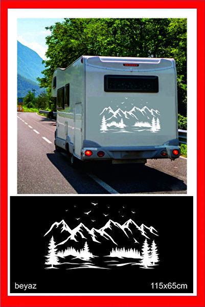 EYBA STİCKER ملصق طيور الغابة الجبلية 115×65 سم قطعة واحدة