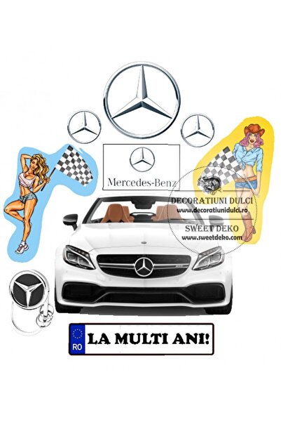 Decoratiuni Dulci Edible image mercedes & ladies - Cut out