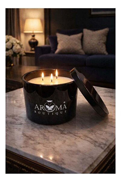 Aroma Luxury Candle with Blackcurrant and Rose Scent – Elegant Fragrance Expe...
