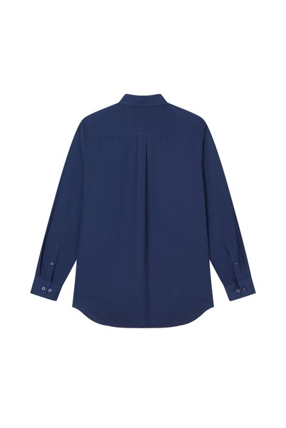 Giordano Men’s Cotton Slim Oxford Shirt with Embroidery