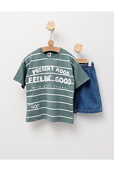 MiniKids Καλοκαιρινή στολή With Friends, πράσινη 110 (4-5 ετών)