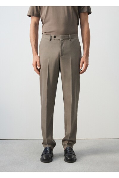 MANGO Man Turin %100 yün kumaş pantolon