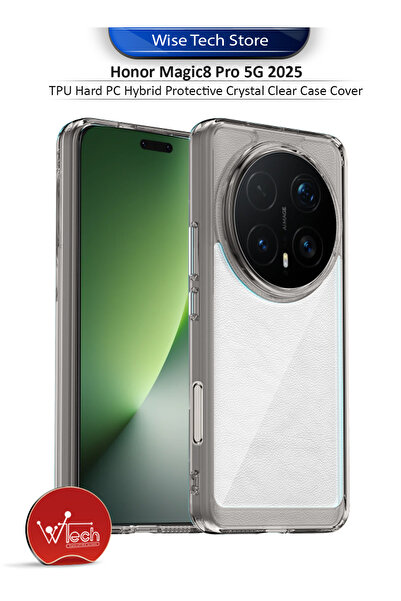 Wtech Honor Magic8 Pro 5G 2025 TPU Hard PC Hybrid Protective Crystal Clear Ca...
