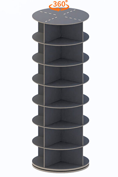 ihtiyacal 360° Dönen Ayakkabılık, Çanta Şapka Çok Amaçlı Düzenleyici Stant, D...