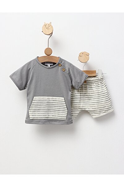 MiniKids Athos summer set, grey model 92 (18-24 months)