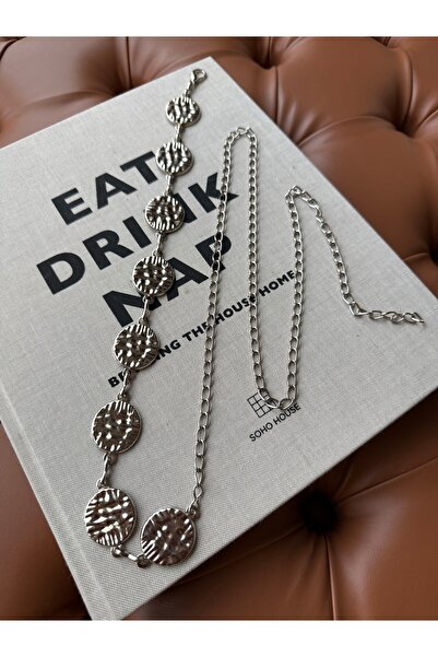 coaksco Women's Body & Waist Chain Silver Ethnic