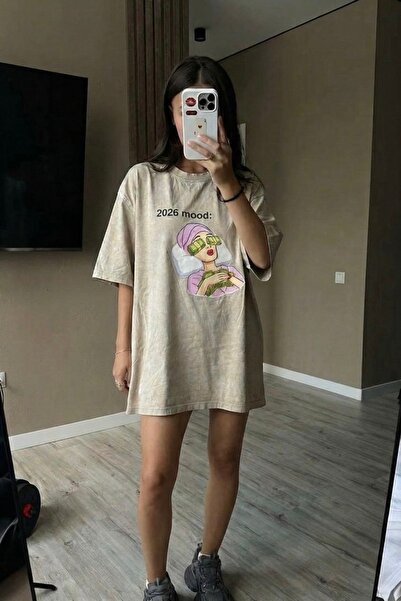 Noi Belis Washable Oversize Knitted T-Shirt Ss26Ts0014