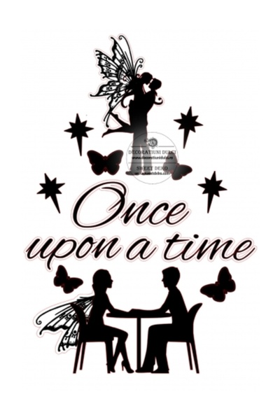 Decoratiuni Dulci Fairy Love cake decoration silhouettes