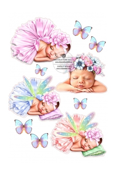 Decoratiuni Dulci Imagine comestibila micile zanite - Decupat