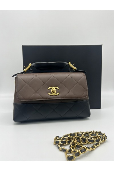 GC Luxury women's quilted Clutch Bag – gold chain shoulder bag – elegant clas...