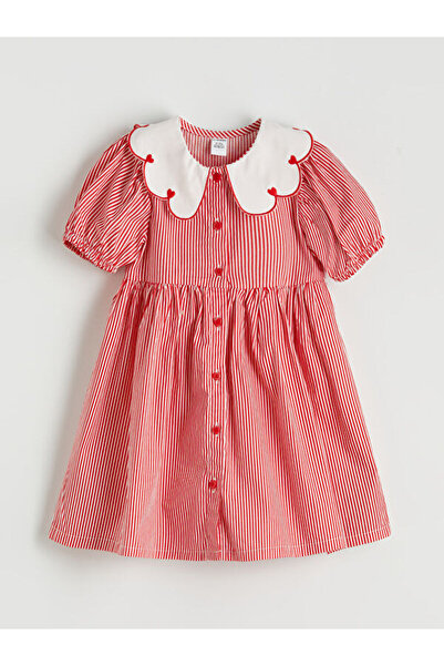 LC Waikiki فستان بيبي روبا كولا بياقة مخططة للفتيات من UZG STORE