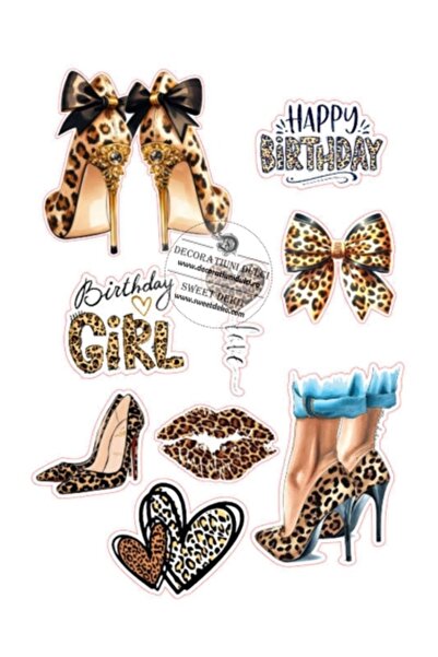 Decoratiuni Dulci Leopard Glam Edible Image - Cut Out