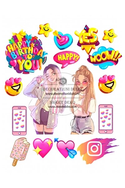 Decoratiuni Dulci Imagine comestibila - insta story - Decupat