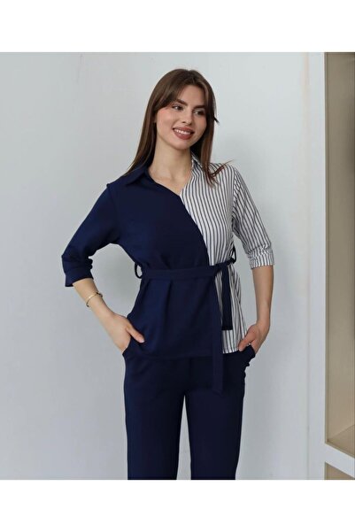 LİFERA Shirt Detailed Modal Double Suit Set