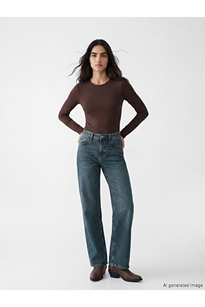 LC Waikiki Nevavm High Waist Wideleg Women's Jean Trousers with a Difference