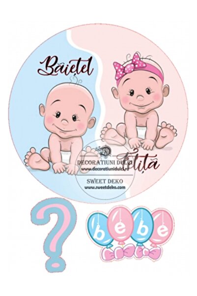 Decoratiuni Dulci Представете си cometibila, fetita sau baietel - Decupat