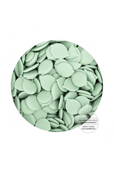 Decoratiuni Dulci Candy melts verde, cu gust de migdale (500gr.)
