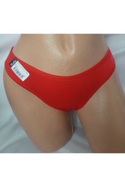 Shine Elagance Red Elastic Waistband Solid Color 94% Cotton Passion Waterway ...